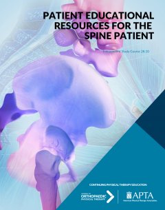 Patient Educational Resources for the Spine Patient