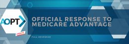 Official AOPT Response to Medicare