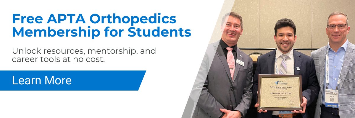 Welcome to the APTA Orthopedics  slide