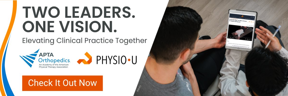 Welcome to the APTA Orthopedics  slide