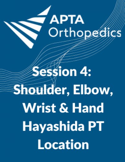 Seminar Series - Hayashida PT: Session 4