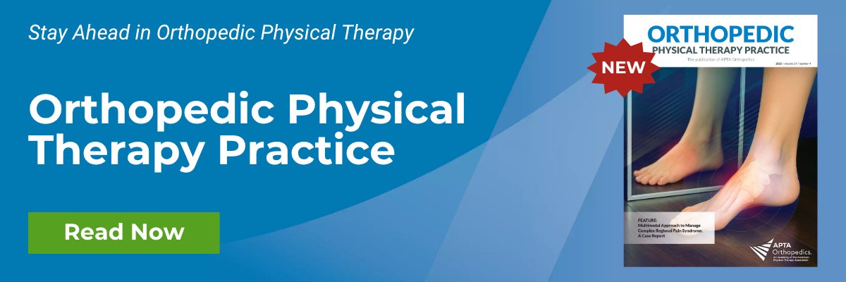 Welcome to the APTA Orthopedics  slide