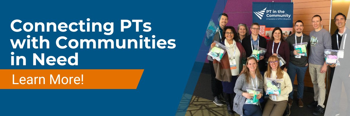 Welcome to the APTA Orthopedics  slide