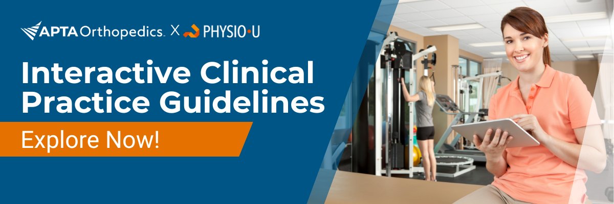 Welcome to the APTA Orthopedics  slide