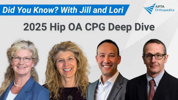 Cover Image for What Every PT Needs to Know About the 2025 Hip OA CPG